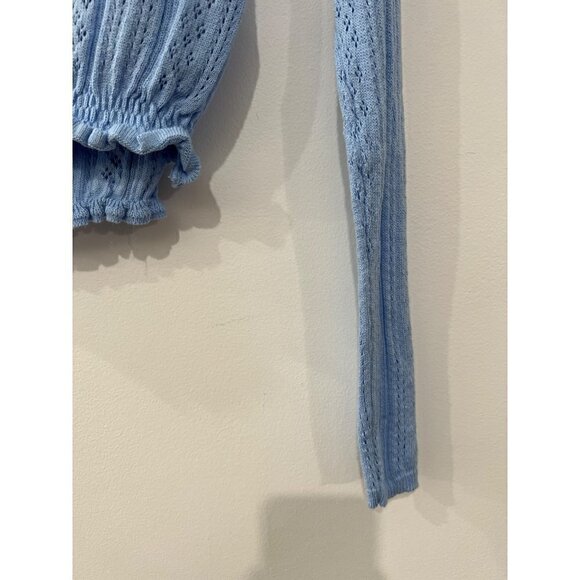 NWT BDG Size S-P Sky Pointelle Cardigan & Cami Twin Set Blue MSRP$59 - Picture 11 of 11